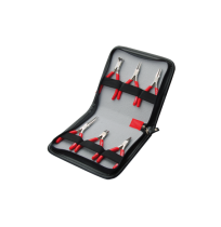 H30-W06 6 Parça Elektronikçi Pense Takımı (Deri Çantalı)